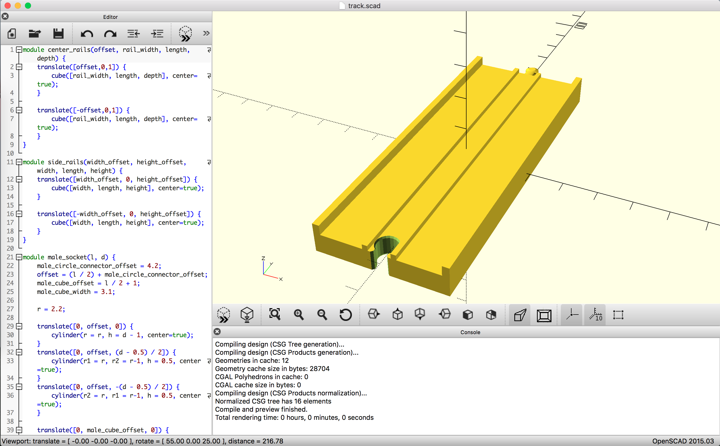 What openSCAD looks like