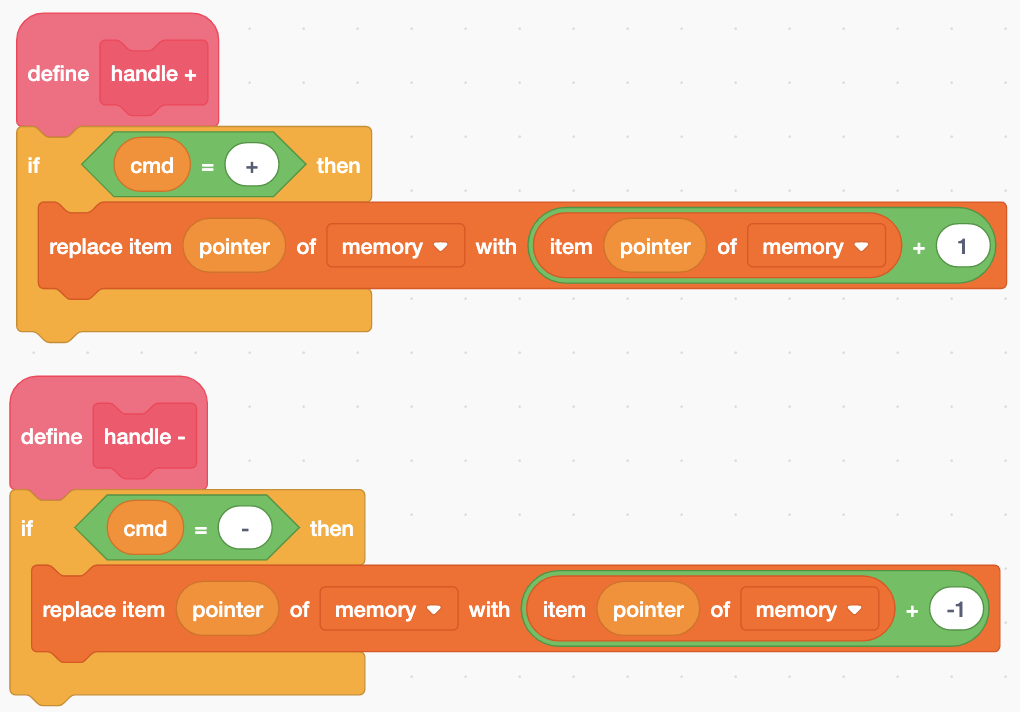 incrementing and so on